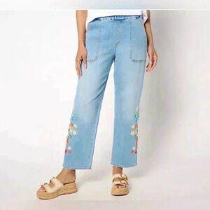 DRIFTWOOD Jeans‎ Ruby Pull-On Relaxed Jean - Bouquet Sz Small